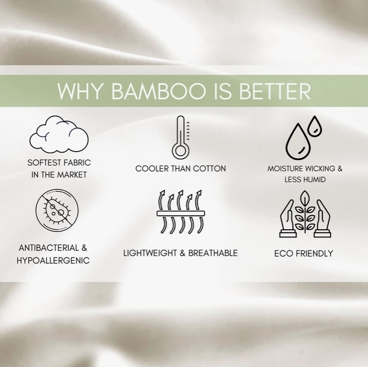 100% Bamboo Pillowcase Set, King, Cream