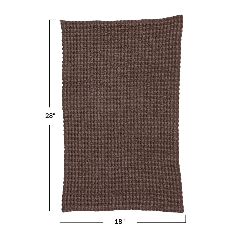 Stonewashed Cotton Waffle Weave Tea Towel