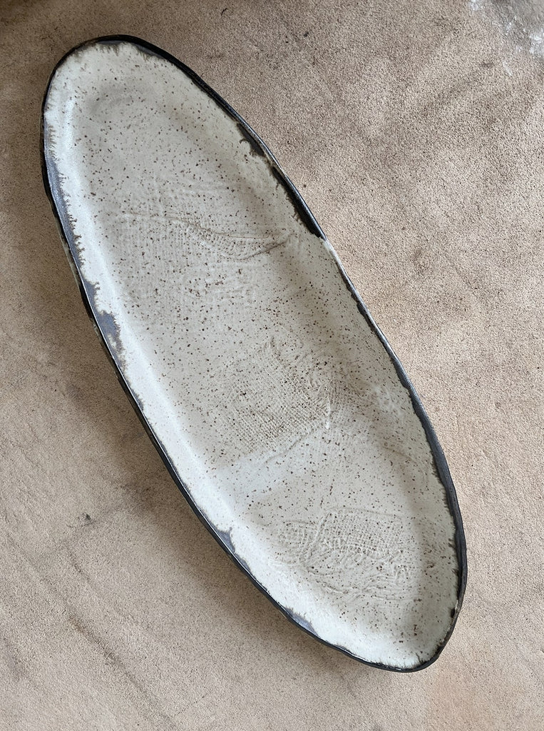 Luna Textured Large Oval Tray