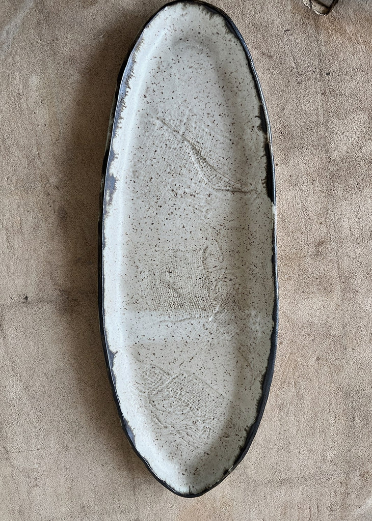 Luna Textured Large Oval Tray