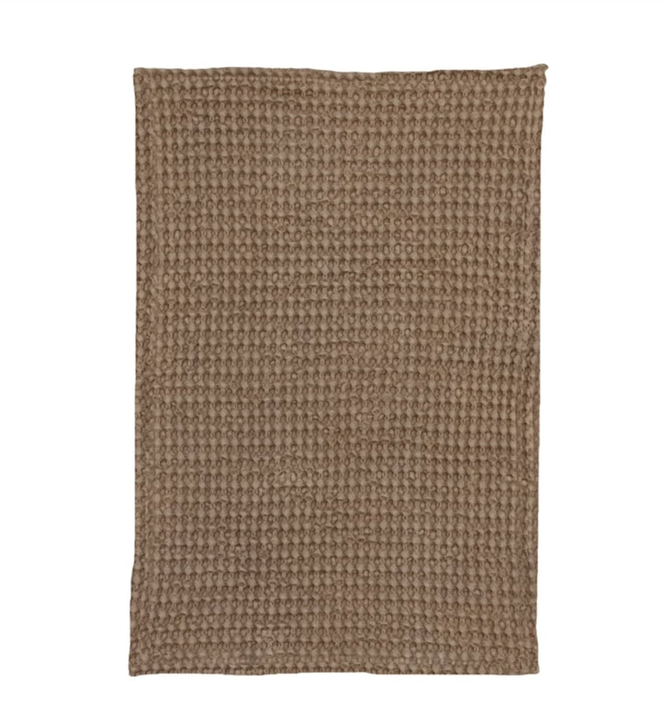 Stonewashed Cotton Waffle Weave Tea Towel