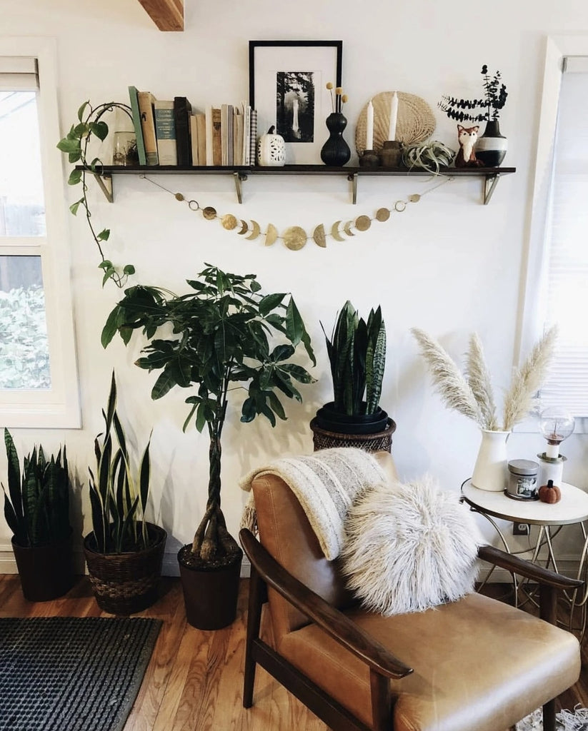 Sideways to the Moon Brass Wall Hanging - 54" x 4"