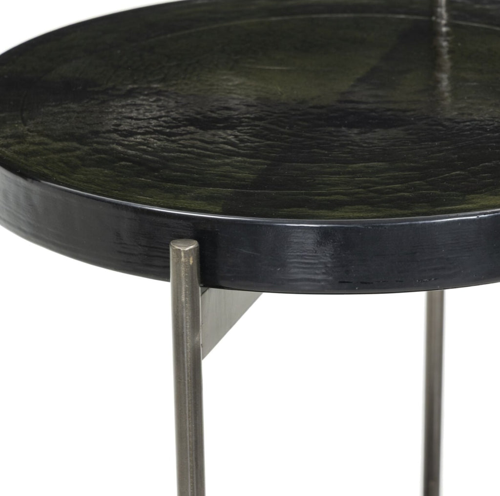 Mira Bar Cart, Moss Cast Glass