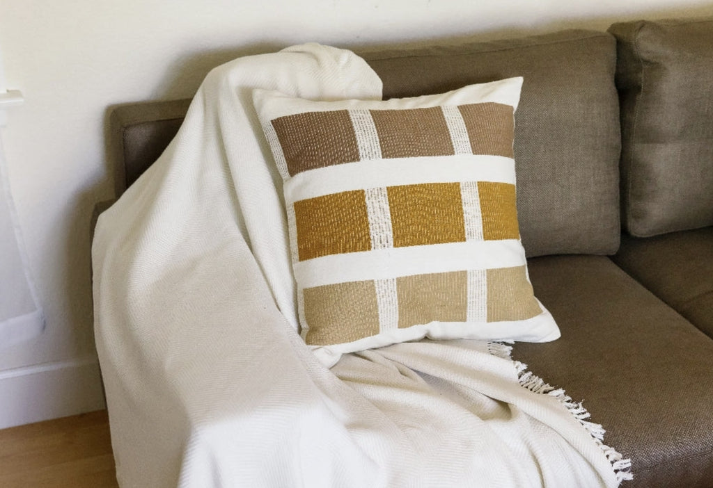 Kare Handwoven Ethiopian Cotton Pillow