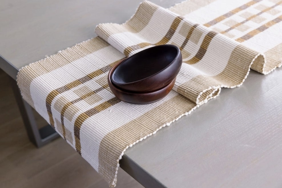 Handwoven Cotton Ethiopian Table Runner