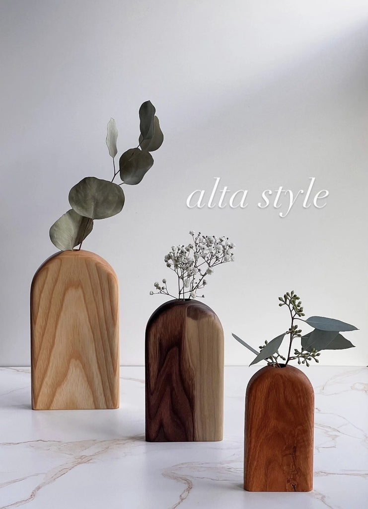 Organic Wood  Alta Style Bud Vase
