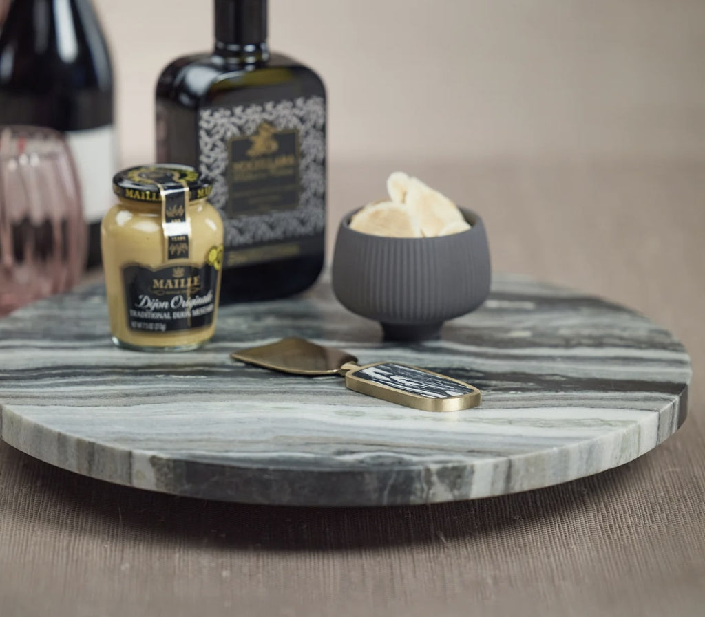 Black Marble Lazy Susan