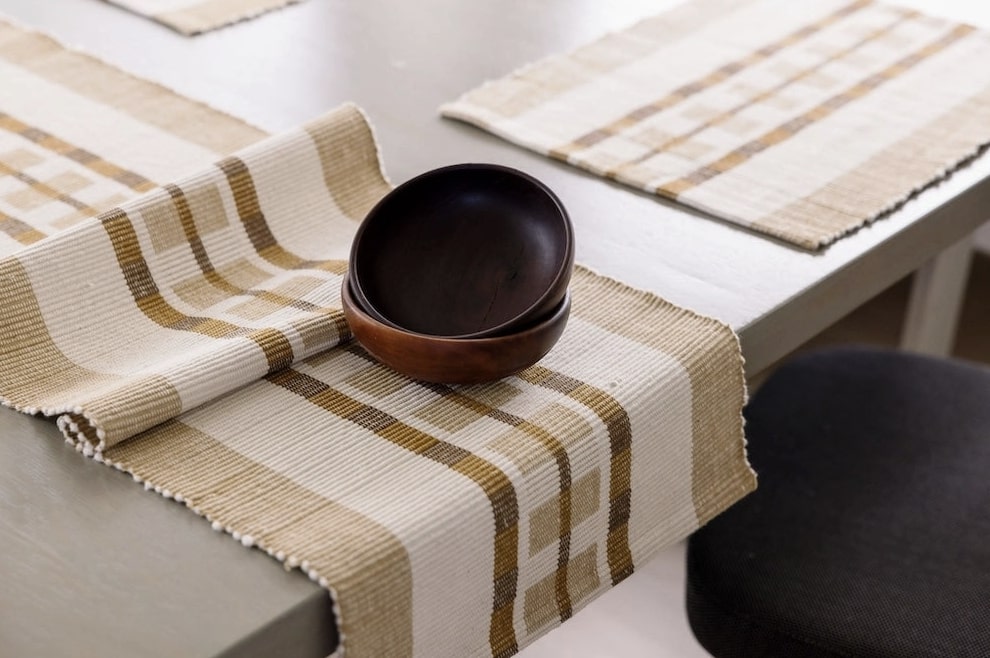 Handwoven Cotton Ethiopian Table Runner