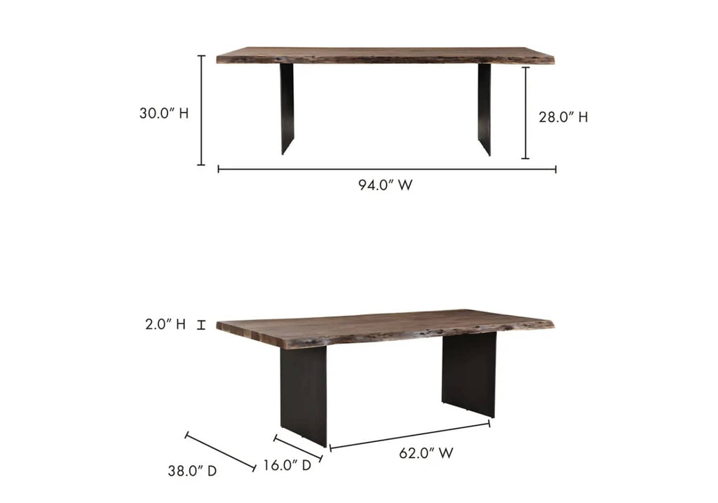 Howell Dining Table 94" W x 38" D x 30" H