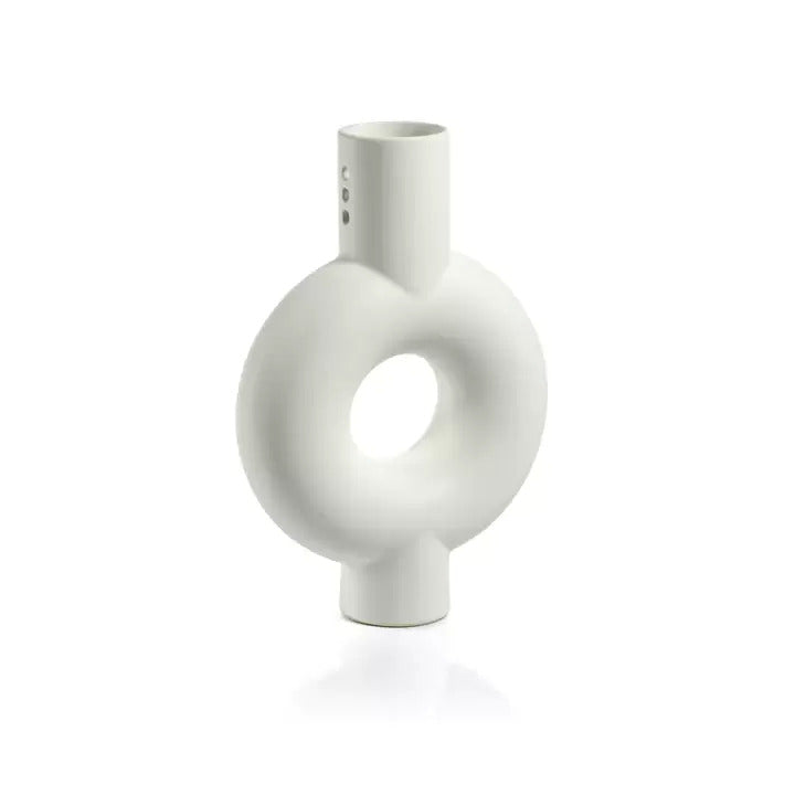 Stockholm White Stoneware Vase