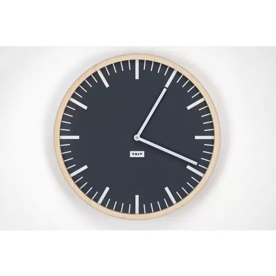 Maple and Aluminum Wall Clock