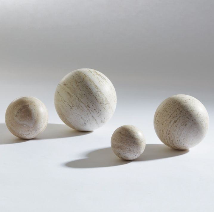 Travertine Sphere Med