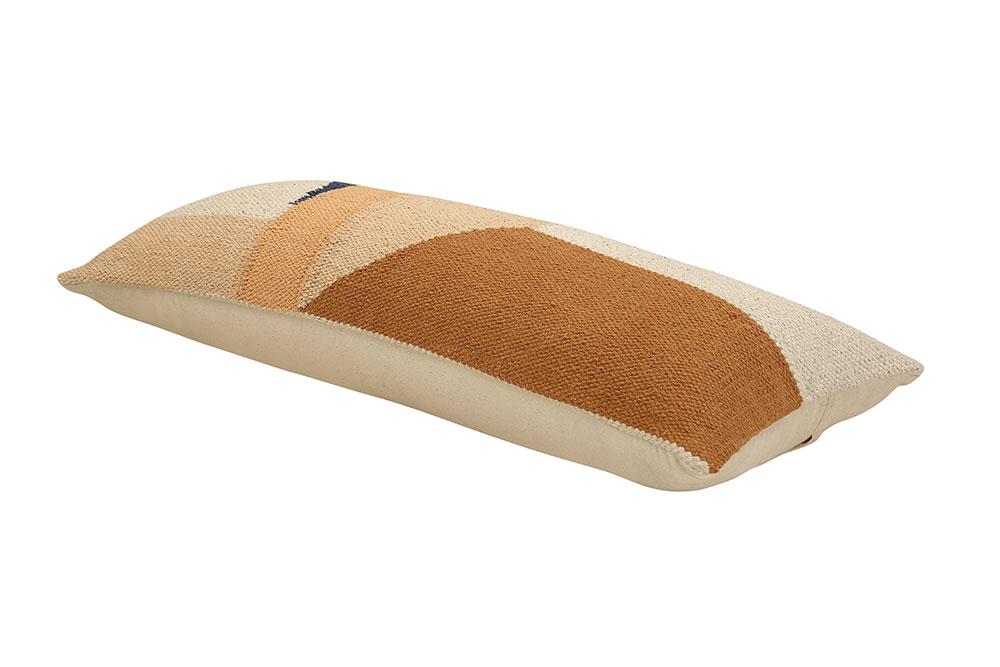 Handmade Geo Shapes Lumbar Pillow Earth, 12x30