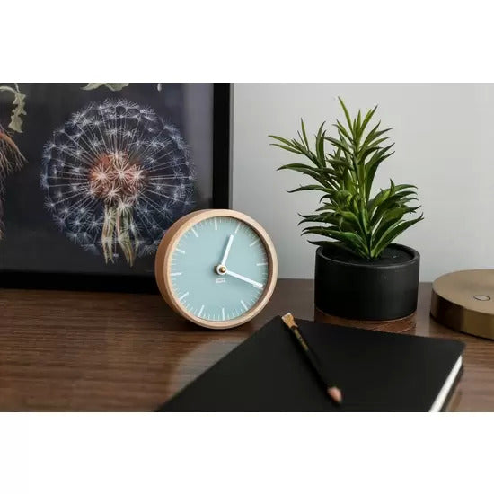 Maple and Aluminum Desk Clock