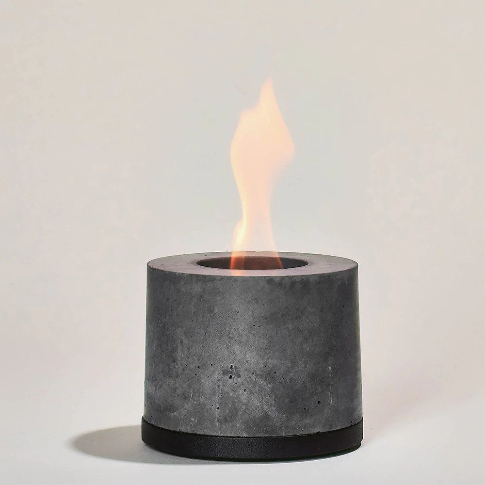 Flikr Personal Fireplace, Black Base & Snuff