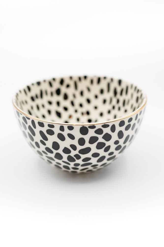 Graphic Stoneware Bowl