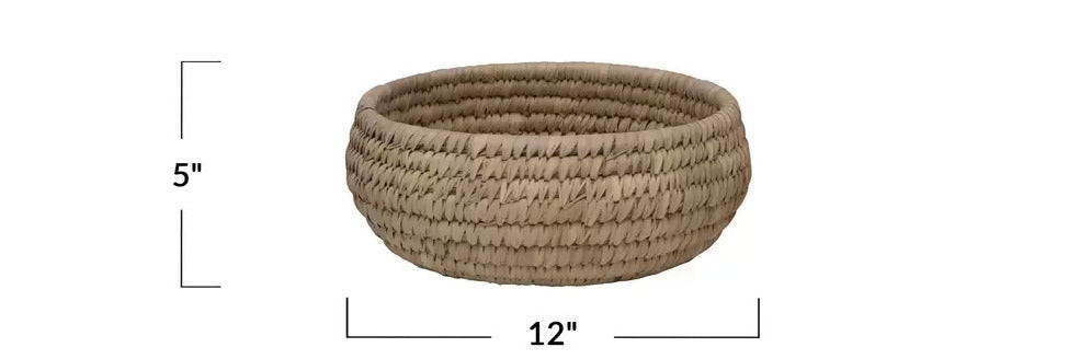 Grass and Date Leaf Basket