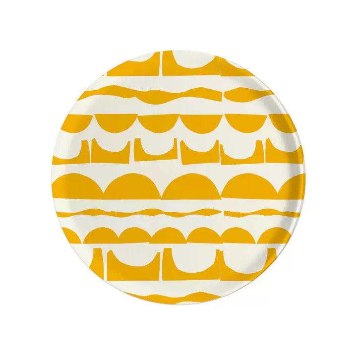 Stepping Stones Sunshine Round Birchwood Tray