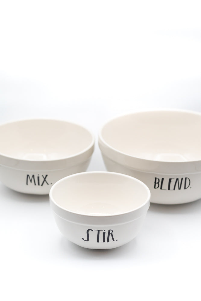 Mixing Bowls - Blend, Stir, Mix Set of 3