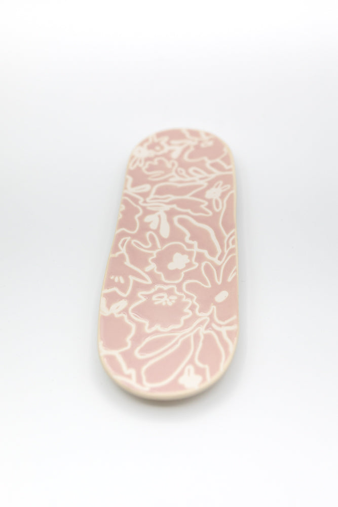 Messy Flower Ceramic Tray