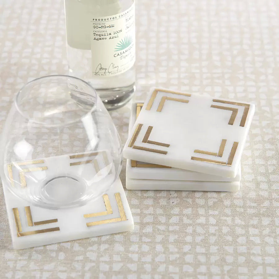 Marmo Marble Square 4 inch Coasters
