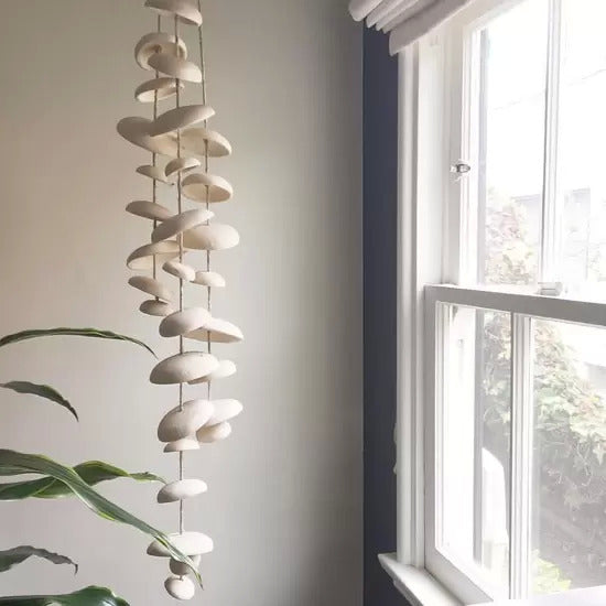 Moon Stoneware Chimes, Half Stack