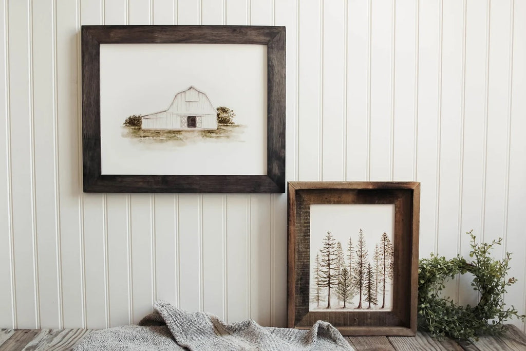 Framed 11 x 14 Pine Trees Print