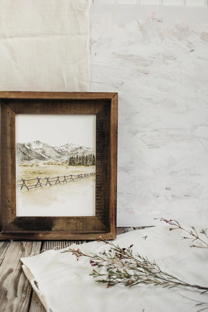 Framed 8 x 10 Olympic Valley Print