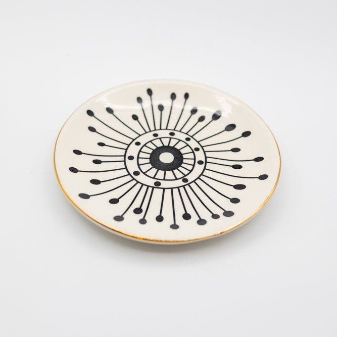 Graphic Stoneware Plate