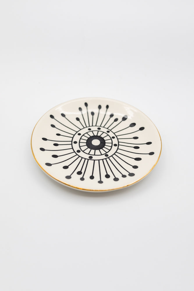 Graphic Stoneware Plate