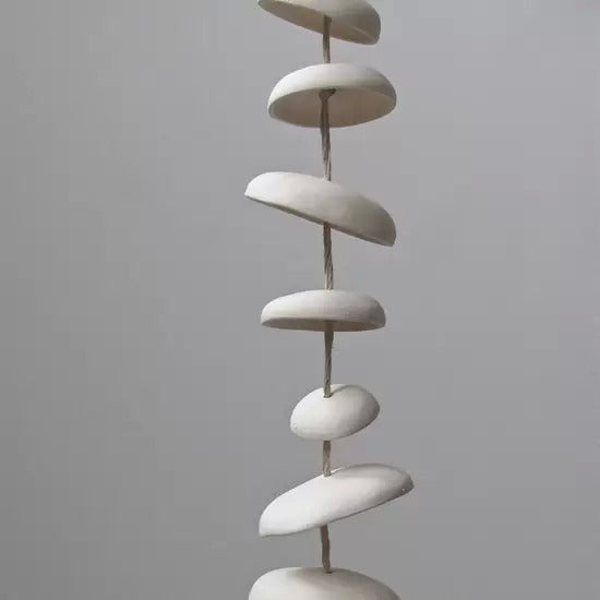 Moon Stoneware Chimes, Half Stack
