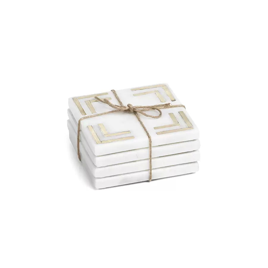 Marmo Marble Square 4 inch Coasters