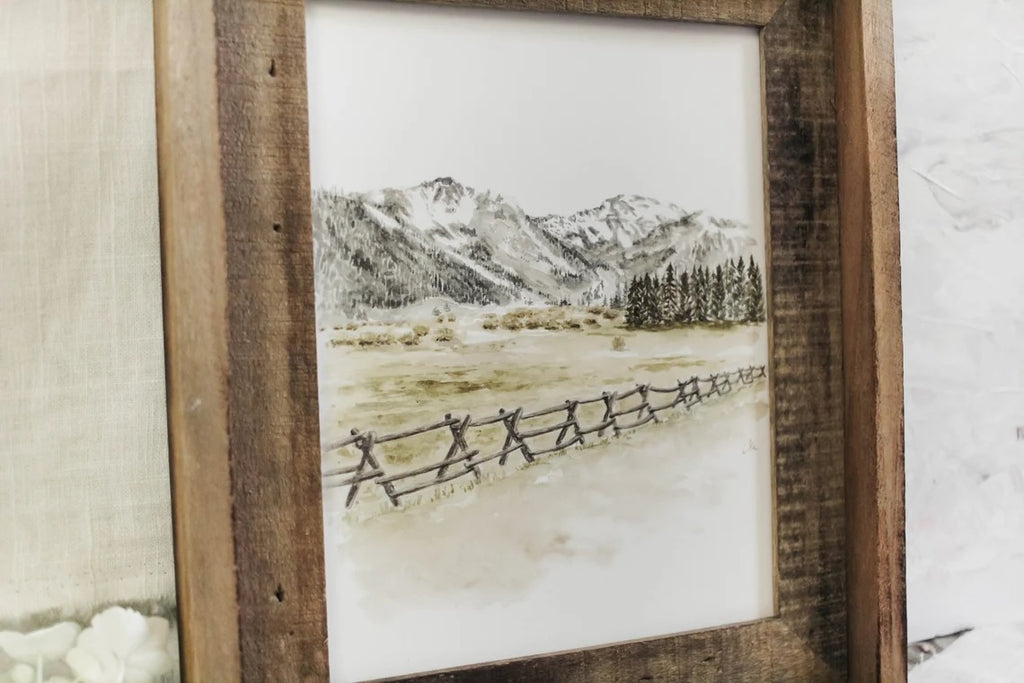Framed 11 x 14  Olympic Valley Print